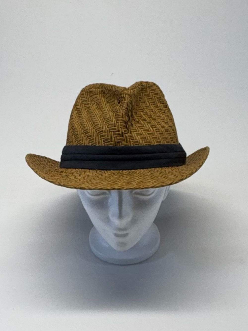 Crown Cap Signature Paper Straw Fedora - Unisex S/M - Brown